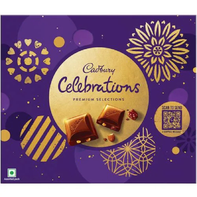 With Cadbury Celebrations (Premium Selections) - 186 gm