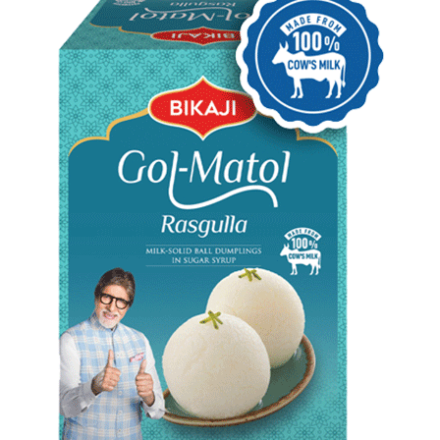 With 1.25KG Rasgulla Gol Matol (Bikaji)