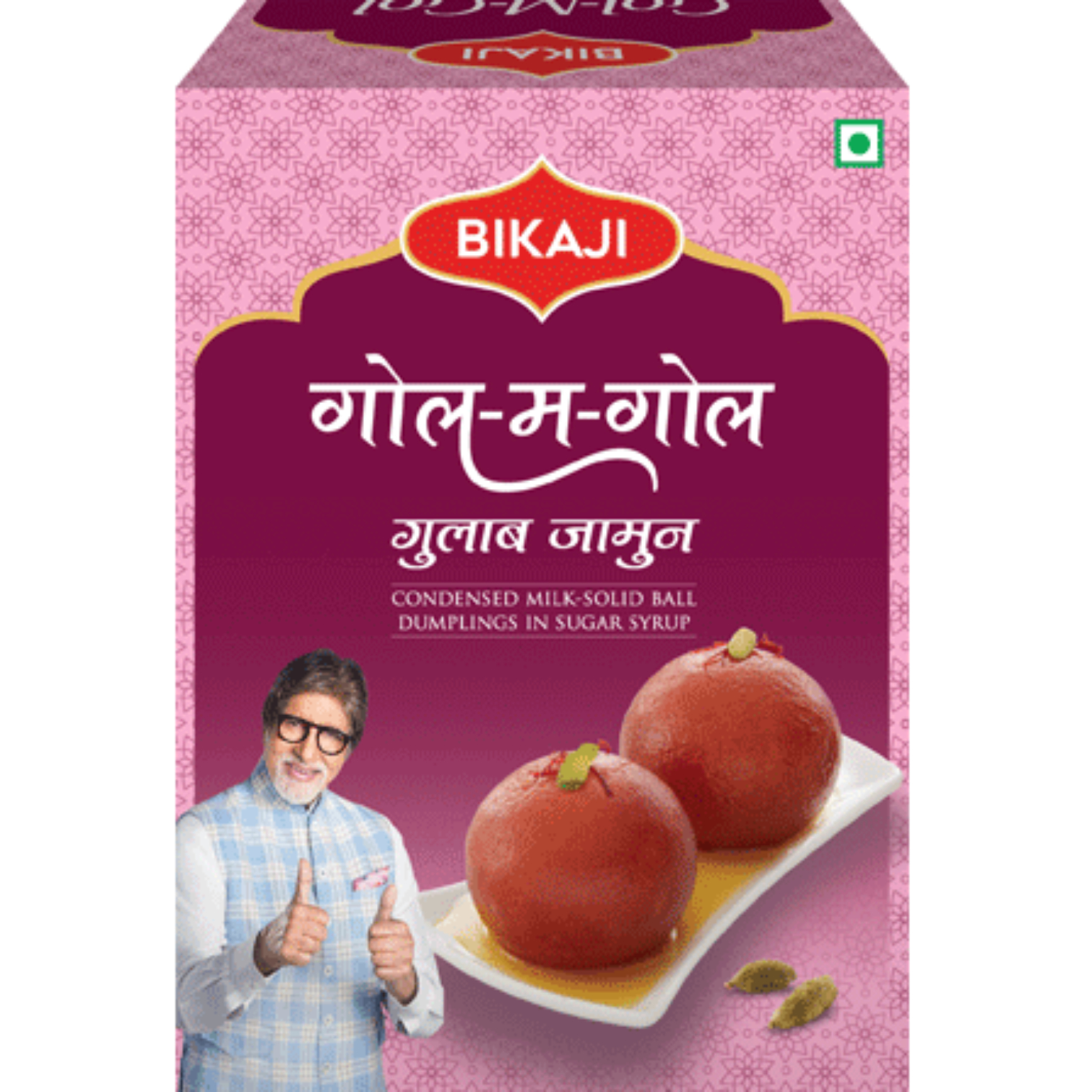 With 1.25KG Gol M Gol Gulab Jamun (Bikaji)
