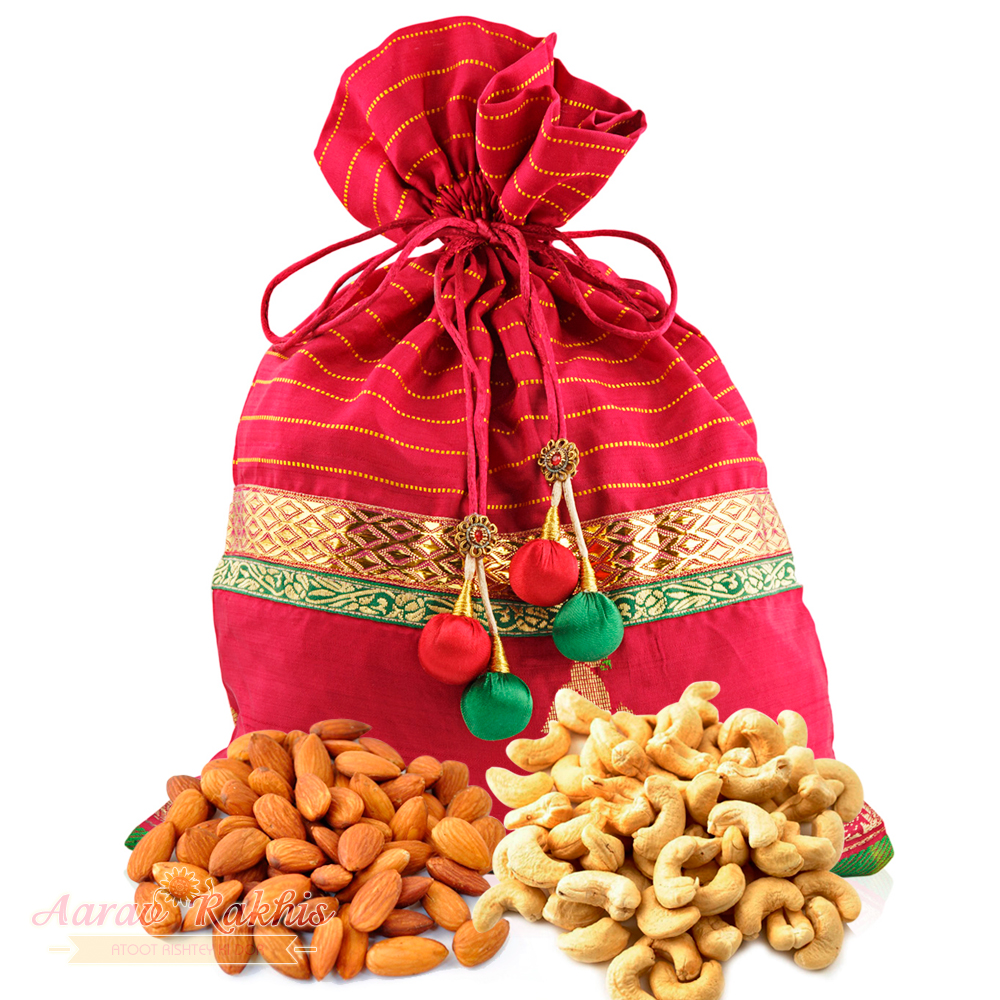 One Dry Fruits Potli Bags with Cashews, Almonds Buy Online Dry fruit