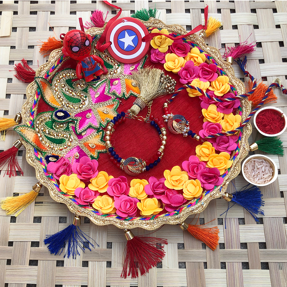 Cartoon Face kids Rakhi, peacock design bhaiya bhabhi Rakhi combo with Puja Thali | Buy Online Rakhi Pooja Thali Cartoon Face kids Rakhi, peacock design bhaiya bhabhi Rakhi combo with Puja Thali | Buy Online Rakhi Pooja Thali
