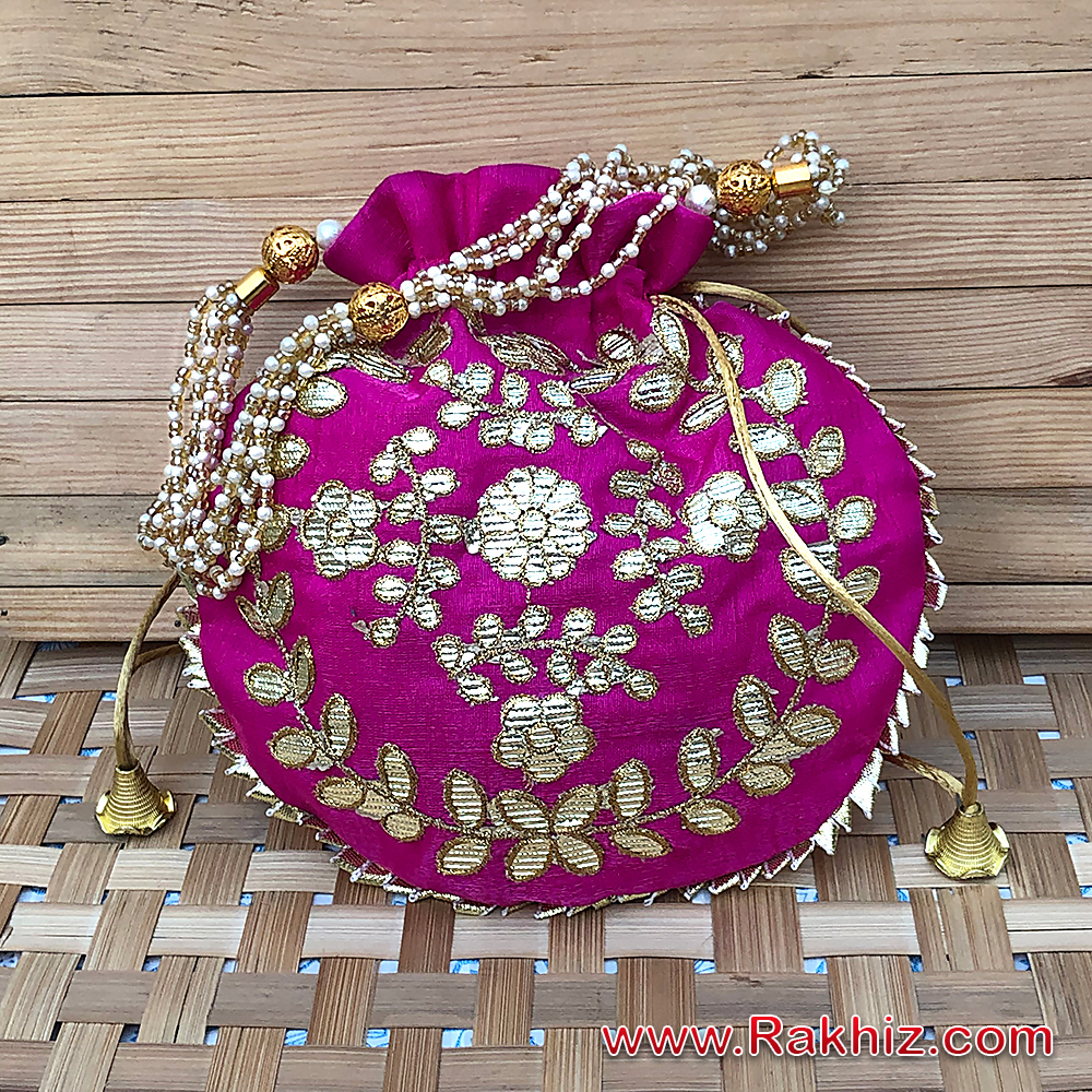 Buy LONGING TO BUY Golden Fancy Wedding, Engagement Potli Bag for Women  Online at Best Prices in India - JioMart.