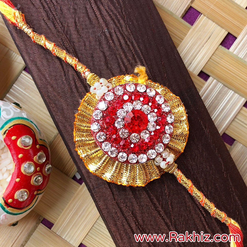 Fancy Lacquer Work Rakhi Buy Online Fancy Rakhi