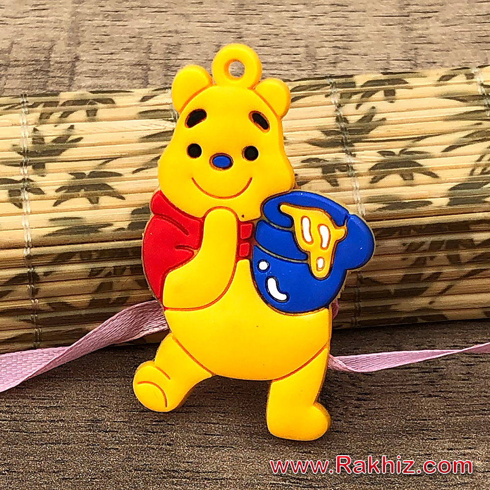 Pooh TV Cartoon Character Rakhi for Children | Buy Online Kids Rakhi