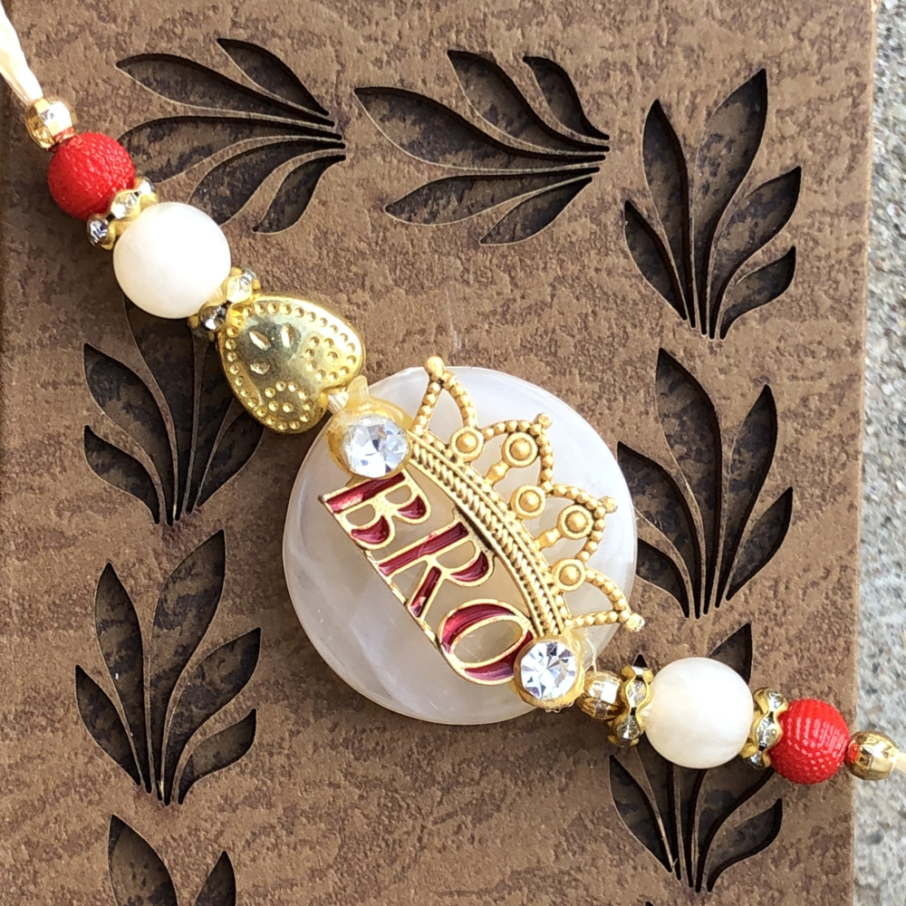 Unique BRO Design Rakhi for Little Brother | Buy Online Designer Rakhi