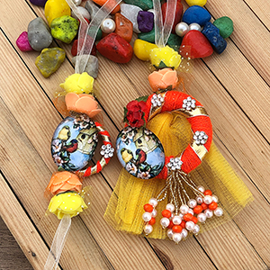 Attractive Digital Printed Designer Lumba n Rakhi