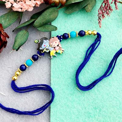 Blend of Tradition and Fun Radha Krishna Themed Rakhis for Kids