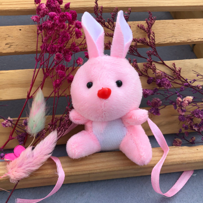 Adorable Pink Bunny Plush Rakhi for Kids