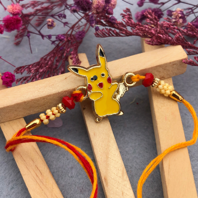 Pikachu Cartoon Rakhi for Kids – Cute & Colorful