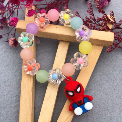 Spiderman Floral Kids Rakhi Bracelet