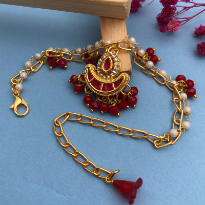 Royal Crescent Charm Bracelet Rakhi - Dazzling Raksha Bandhan Gift