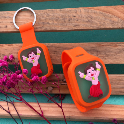 Little Singham Keychain & Watch Kids Rakhi Set - Double the Fun for Raksha Bandhan!