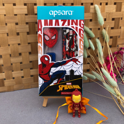 Superhero Spider-Man Stationery Gift Set with Iron Man Kids Rakhi