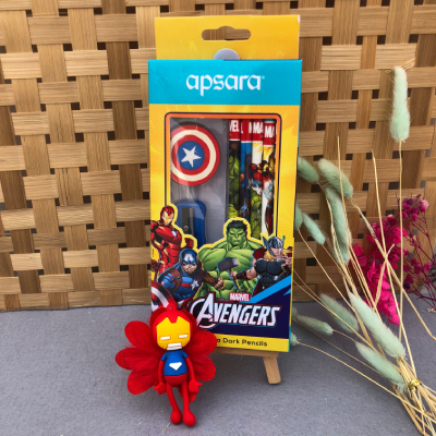 Marvel Avengers Stationery Gift Set with Superhero Kids Rakhi
