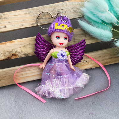 purple love fairy kids Keychain Rakhi