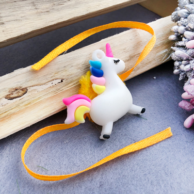 beautiful white unicorn Rakhi for kids