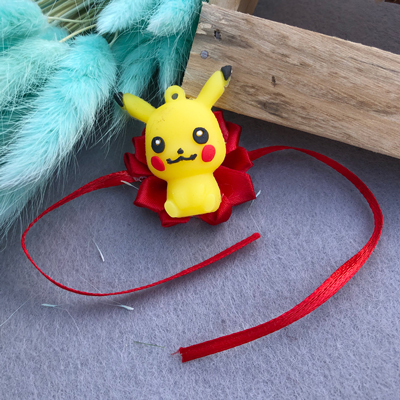 Flower based Pikachu Rakhi for kids