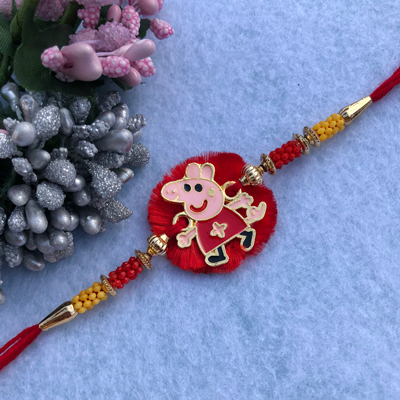 cartoon famous Peppa pig Rakhi for kids