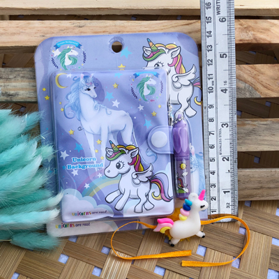 beautiful Unicorn Rakhi with pocket unicorn diary For kids