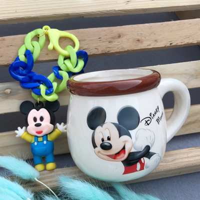 mickey mouse bracelet Rakhi with cup for kids