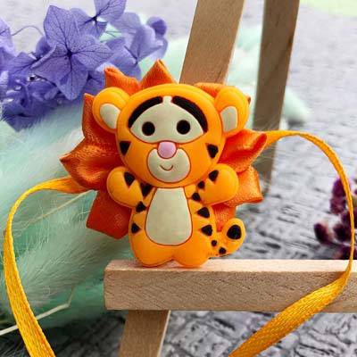 Cheerful Tiger Rakhi for Kids