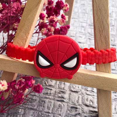 Adorable Spider Man kids Red bracelet Rakhi 