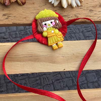 Cute girl Cartoon Rakhi for Kids 