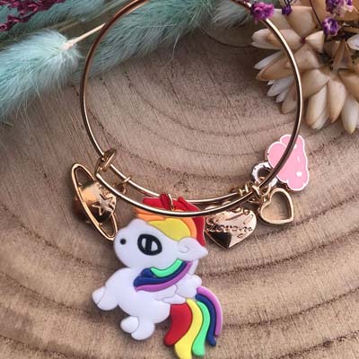 Colorful unicorn Bracelet Rakhi for kids