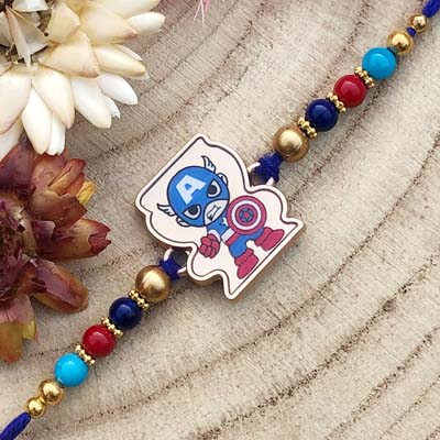 Famous captain America character kids Rakhi