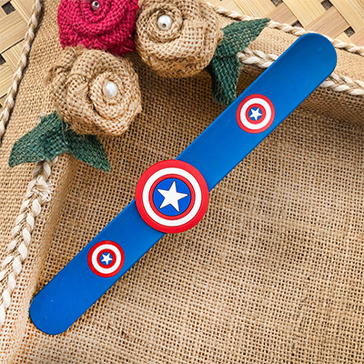 Superhero captain America bracket Rakhi for kids