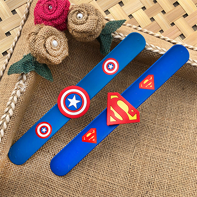 Captain America N Superman Bracelet Rakhi for kids