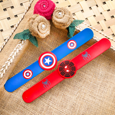 Kids demanding Marvel 2 superheroes Bracelet Rakhi combo