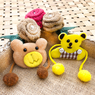 Brown & Yellow Teddy bear Rakhi combo for kids