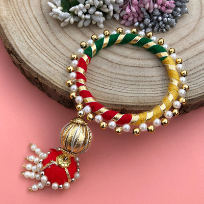 natural looking Chuda Rakhi with tassels