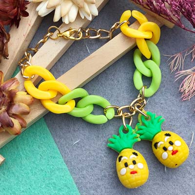 Pianepple cartoon character bracelet Rakhi for kids