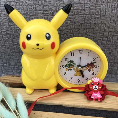 Pokemon picachu watch with Teddy Rakhi combo for kids