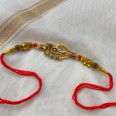 Lord shiva symbol design Rakhi for bhaiya