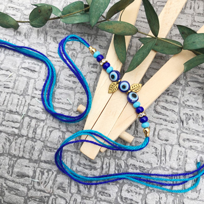 Classic Evil Eye Beaded Rakhi for everyone