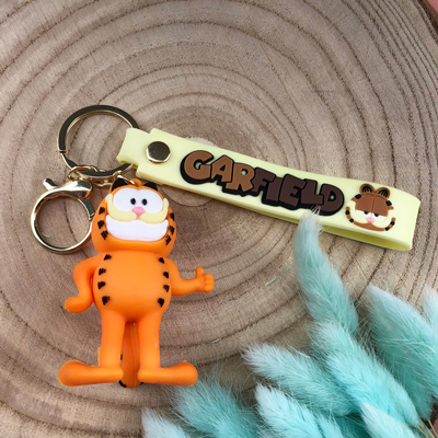 Kids cartoon funny kitty keychain