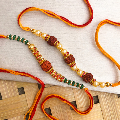 Rakhi Set of 2 - Simple Traditional Rakhi