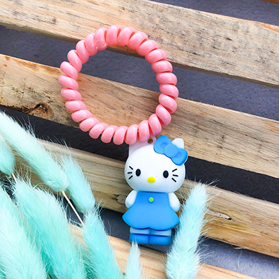 cute sky color kitten kids bracelet Rakhi