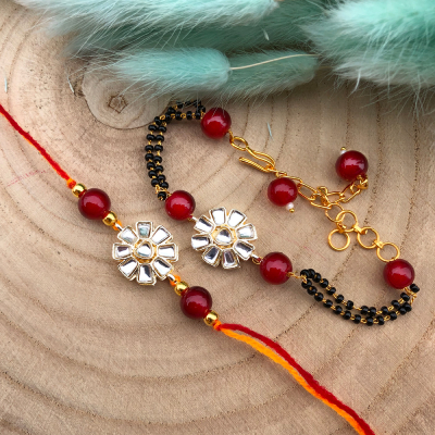 jewellery design bhaiya bhabhi Rakhi combo