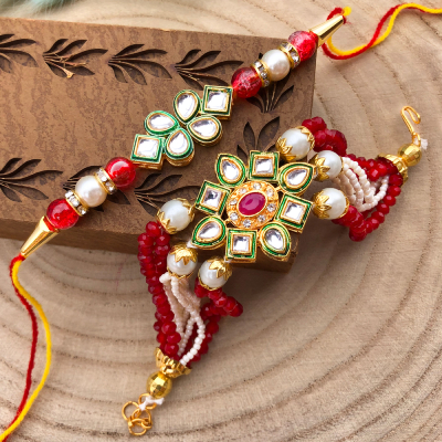 precious chain bracelet Rakhi and Dora Rakhi Combo for Bhaiya, bhabhi