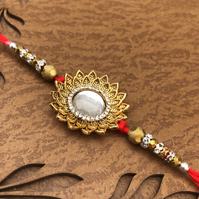 Stunning Bond of Love Sun Stone Rakhi