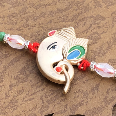 Premium Ganesha Blessing Rakhi for Raksha Bandhan