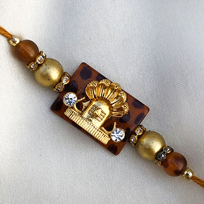 Exclusive Golden Shivling Rakhi for Raksha Bandhan