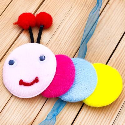 Cute Cartoon Insect Rakhi  Set for Kids