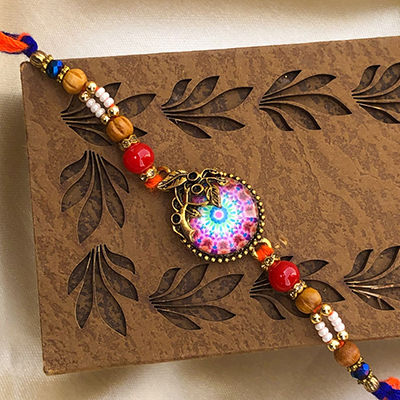 Glowing Celestial Bracelet Rakhi Set for Bhai