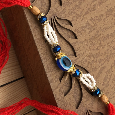 Pleasant Evil Eye Protection Rakhi Set for Brothers