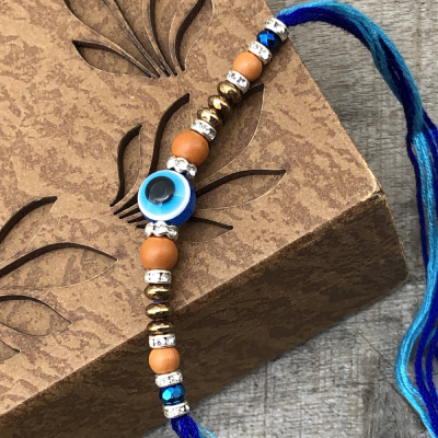 Breathtaking Evil Eye Protection Raksha Bandhan Rakhi Set